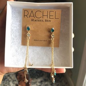 Rachel Roy Teal Earrings